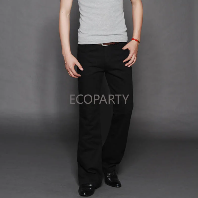 Jeans Men 2023 Mens Modis Big Flared Jeans Boot Cut Leg Flared Loose Fit high Waist Male Designer Classic Denim Jeans Pants 3