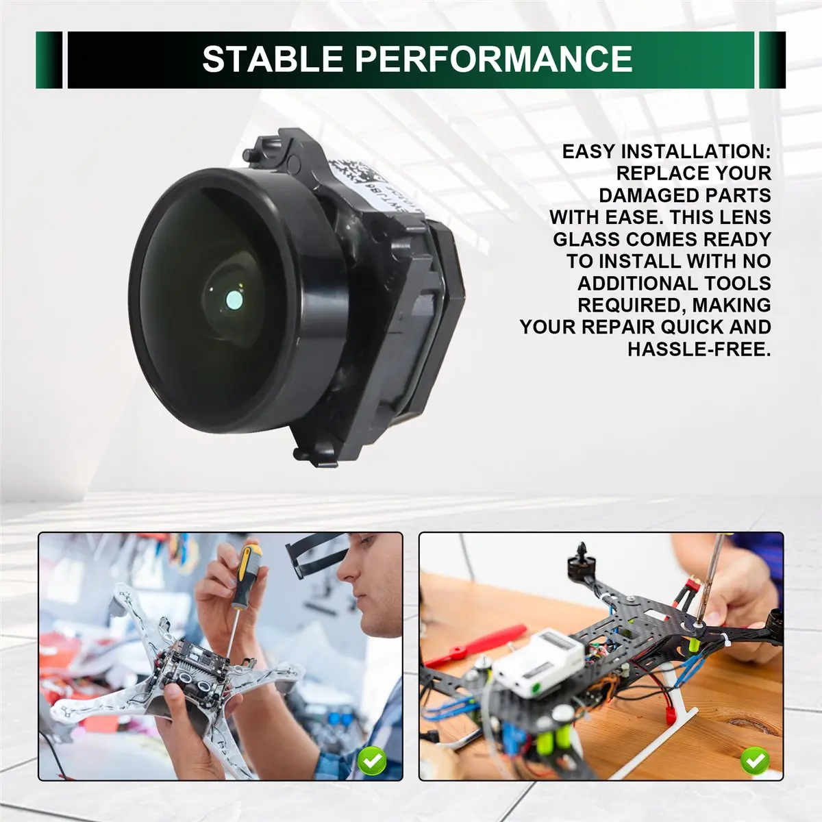 DJI Avata 교체용 T28C 짐벌 카메라 렌즈 유리 O3 에어 유닛 액세서리 수리 부품용 새 카메라 칩 유리