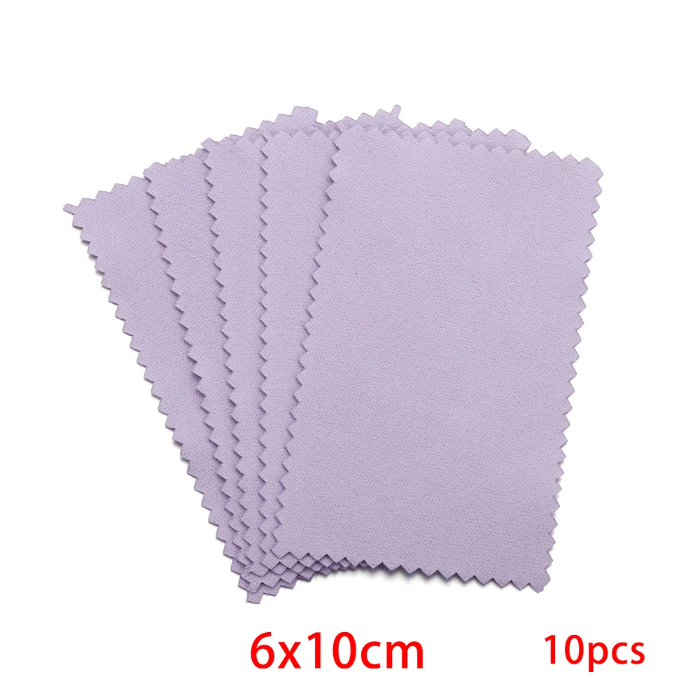 Deluxe Jewelry Cleaning Cloths - 10 Pack Silver & Gold Polishing Wipes