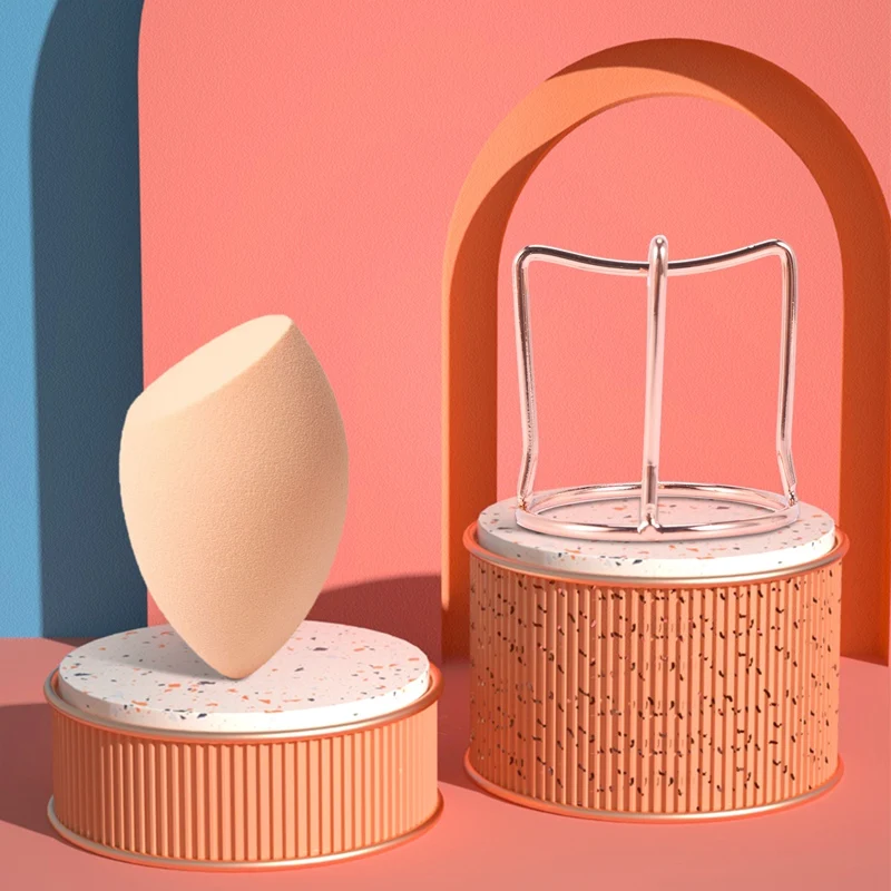 Makeup Puff Rack Sponge Holder Beauty Makeup Powder Puff Blender Storage Rack Sponge Drying Stand Holder 2