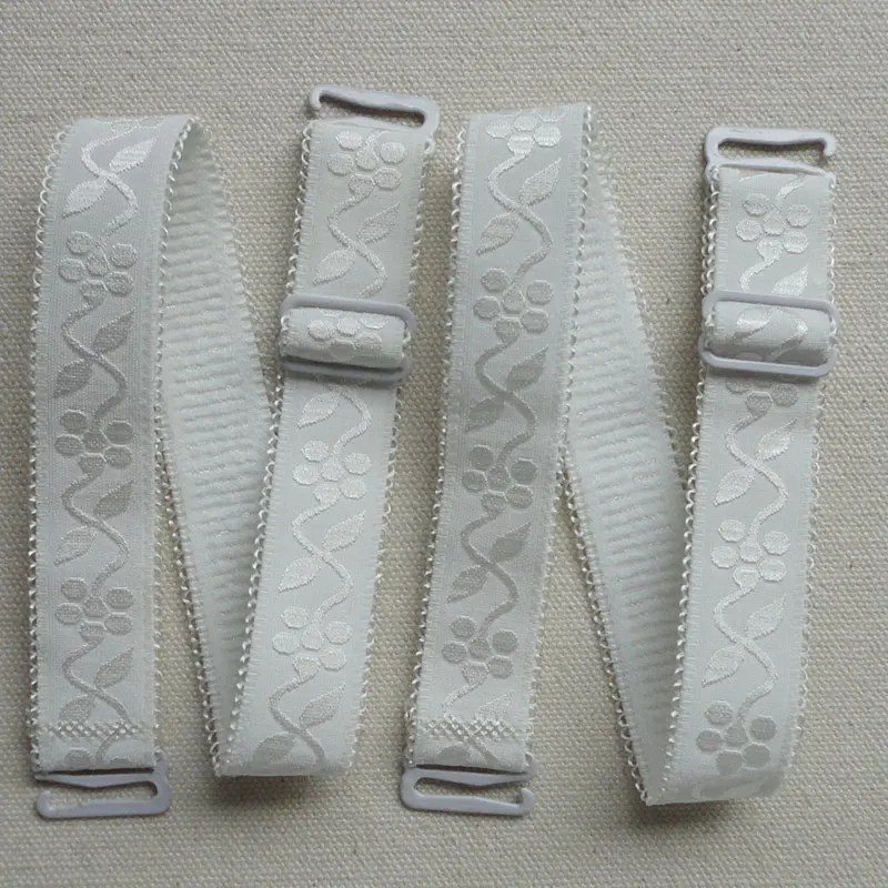 Candy Color Elastic Underwear Shoulder Strap Lace Lace Elastic Bra Strap 1.8cm Wide Soft and Comfortable Women's Bra Strap