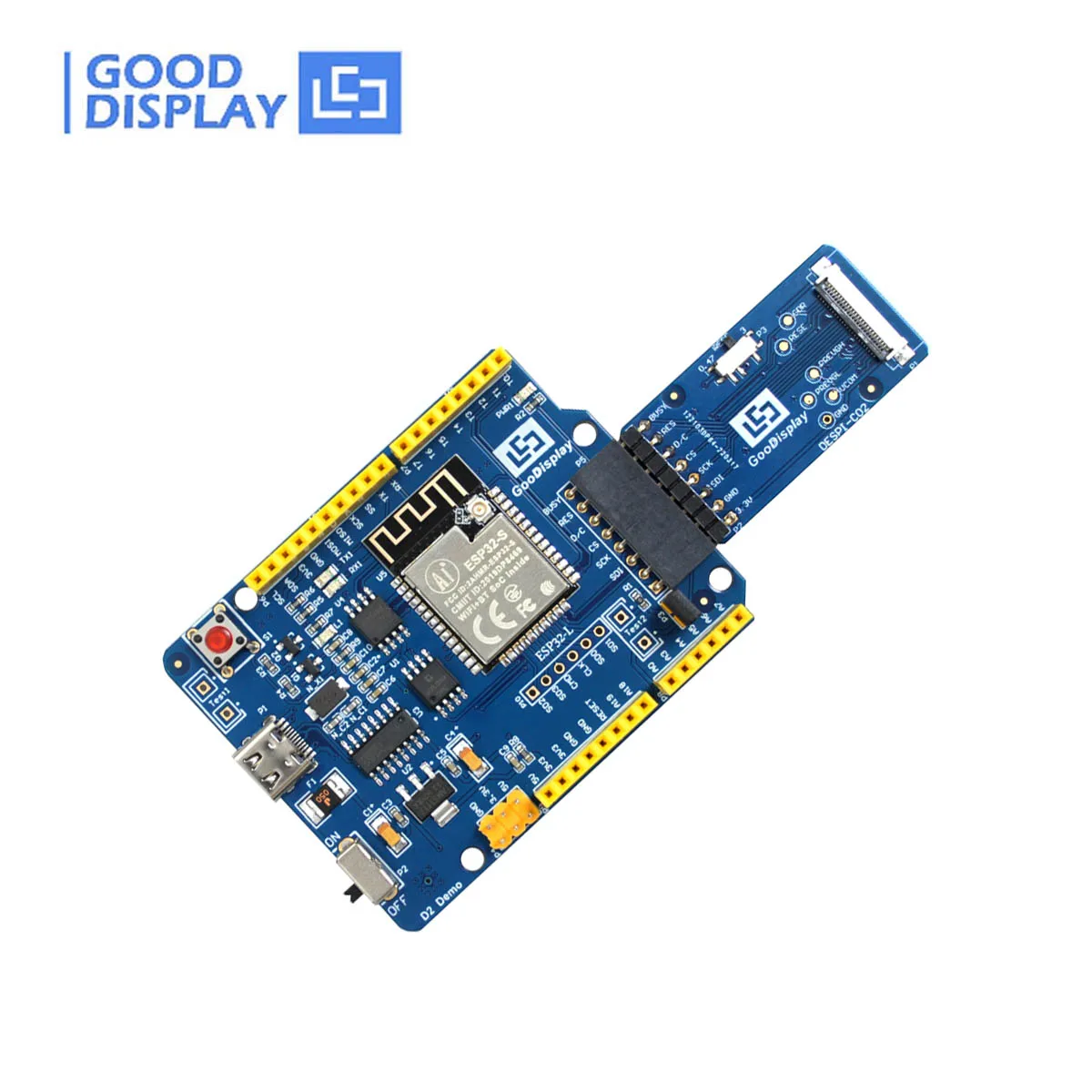 Placa do Motorista do Painel do E-papel da Plataforma Relação do Tipo-c Jogo do Desenvolvimento do Eink Esp32 C02 - Imagem 6