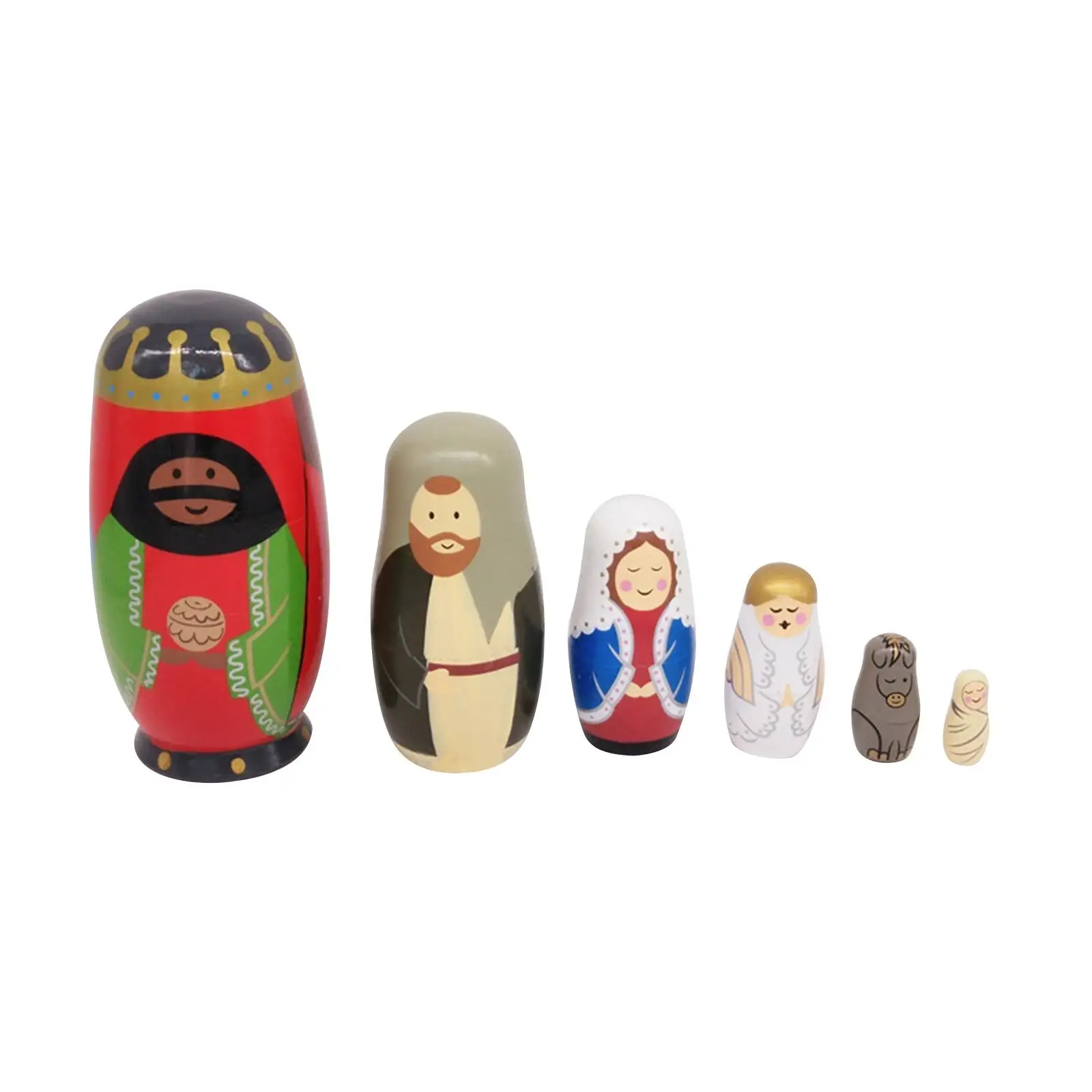 

Король, гнездовые куклы, русская игрушка для укладки, 6 шт., деревянная матрешка, восхитительная