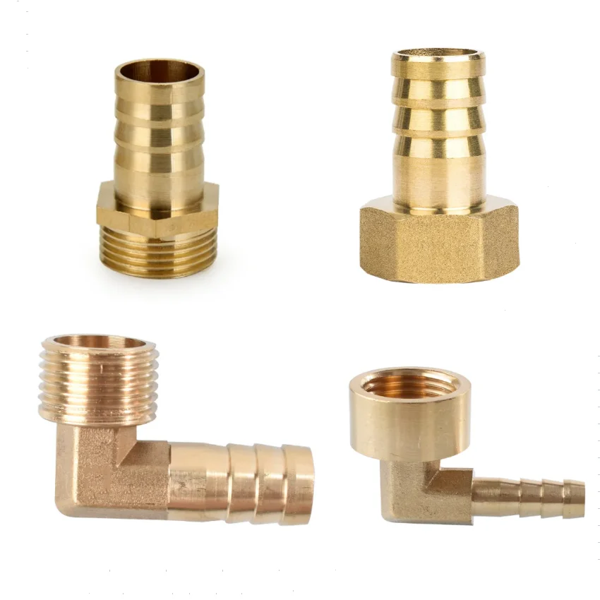 

4mm 6mm 8mm 10mm 12mm 14mm 16mm 19mm 25mm Hose Barb x 1/8" 1/4" 3/8" 1/2" 3/4" 1" BSP Male Elbow Brass Pipe Fitting Connector
