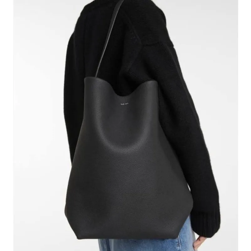 

Large Capacity Shoulder Bag Underarm Bags for Women Bucket Bolsas Mujer Genuine Leather Bolsos Practical Sac De Femme 2024