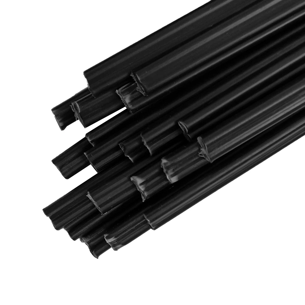 

20pcs Plastic Welding Rods 1000mm Length PP Black Welding Sticks 5x2.5mm Triangular Shape Welding Supplies For Plastic Welder