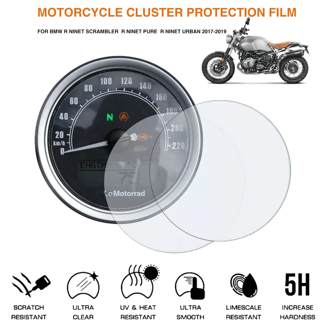 Moto Cluster Scratch Protection Film Tachimetro Screen Sticker Per Bmw R Ninet Scrambler R Ninet Pure R-Nine T Urban