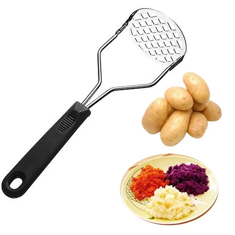 1PC Kitchen Stainless Steel Potato Crusher and Garlic Juice Machine Manual Crusher garlic masher potato masher