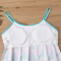 Plus size women's split swimsuit sexy slim printed sling bikini swimwear beach conservative swimsuits two-piece set beachwear - Image 5