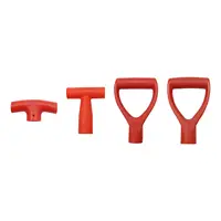 Shovel Grip Handle Replacement Red PP Durable Snow Shovel Top Handle for Camp Shovel Digging Raking Gardening Tool Garden Shovel 1