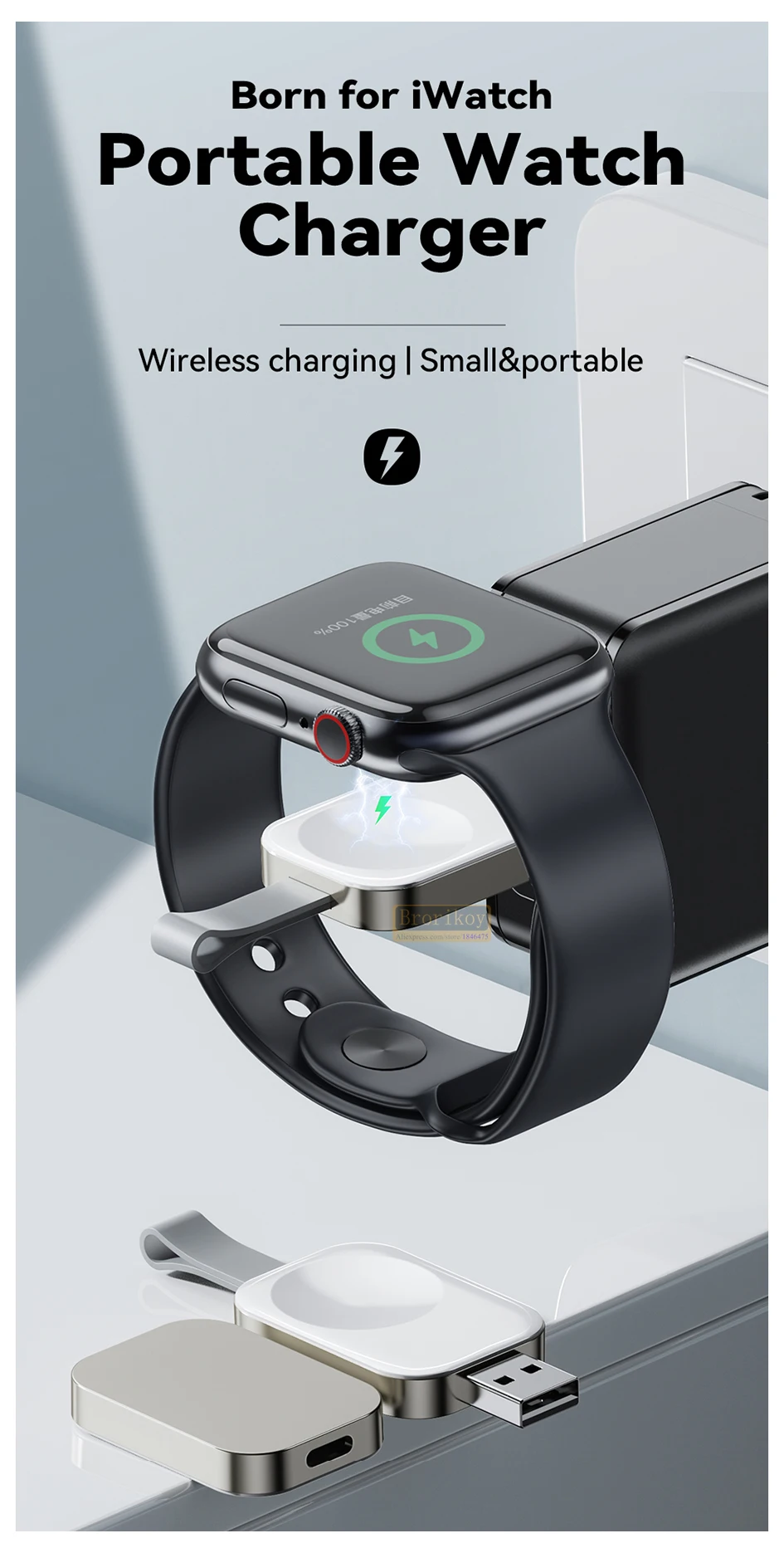 Apple Watch Magnetic Charger - Teléfonos Y Comunicación - AliExpress