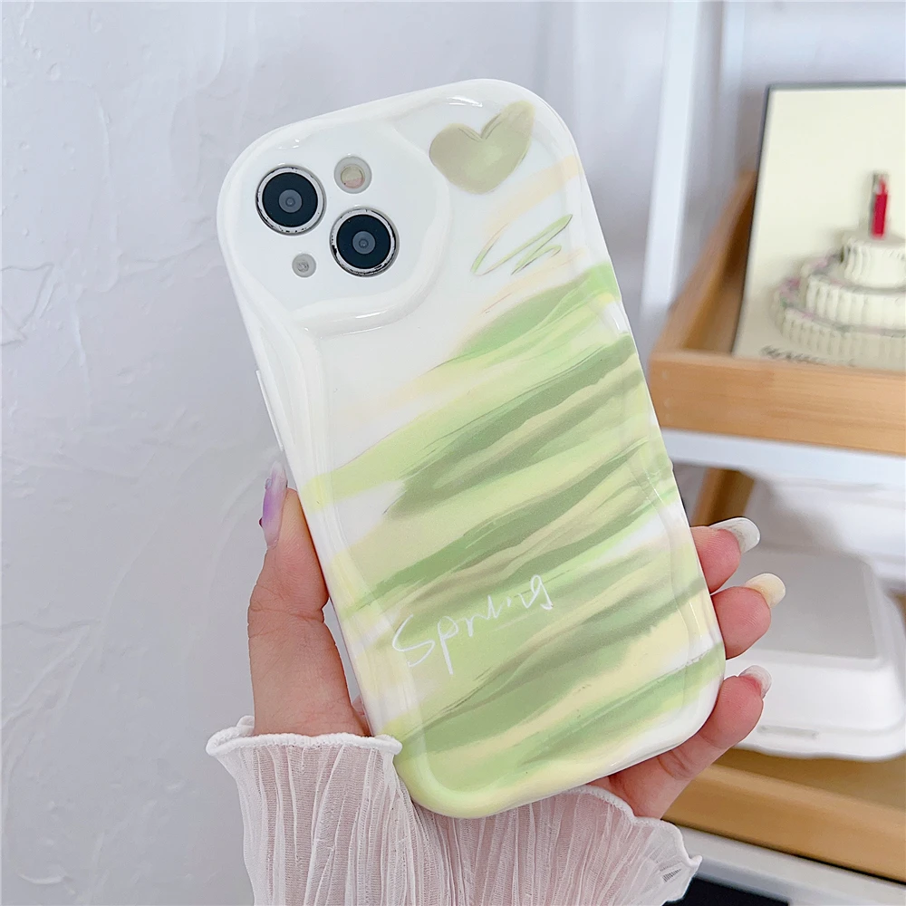 3D Stereo Wave Cream Graffiti Colorful Soft Silicone Phone Case