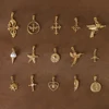 MODAGIRL 18K Gold Plated Titanium Steel Ice Cream Sun Plane Starfish Heart Cross Wing Charms Pendants Necklace Jewelry Wholesale 1