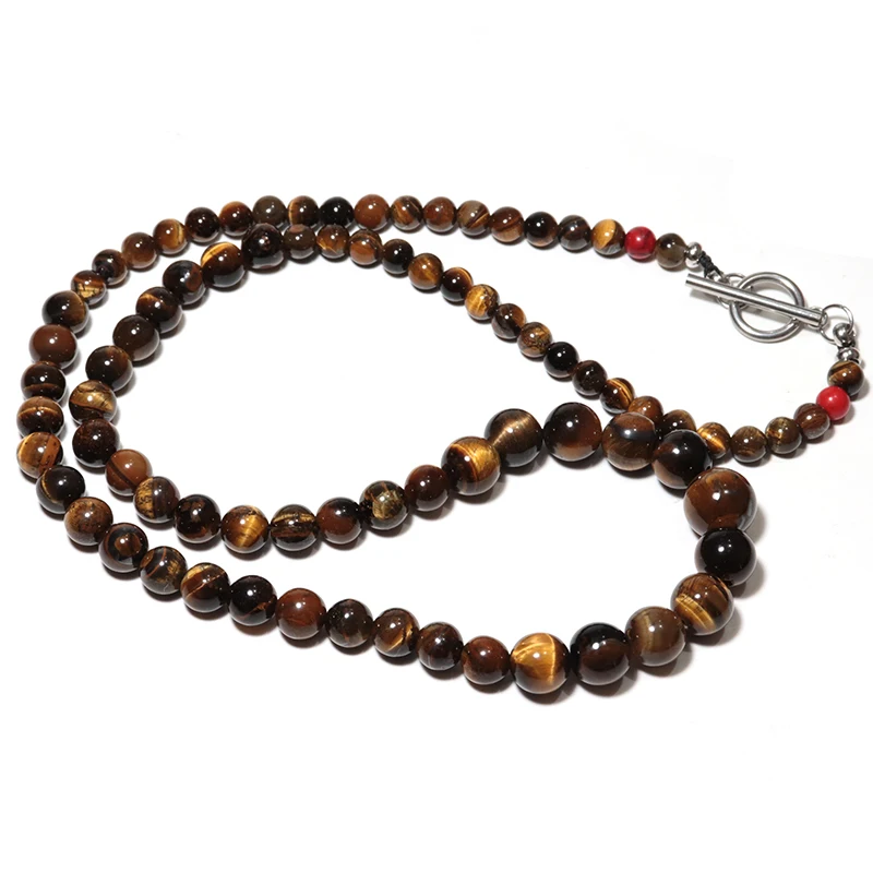 2025 Arrival Men Necklace Beaded Minimalist Yoga Prayer Natural Stone Necklace For Hombre Boy Accessories Man Buddha Necklace