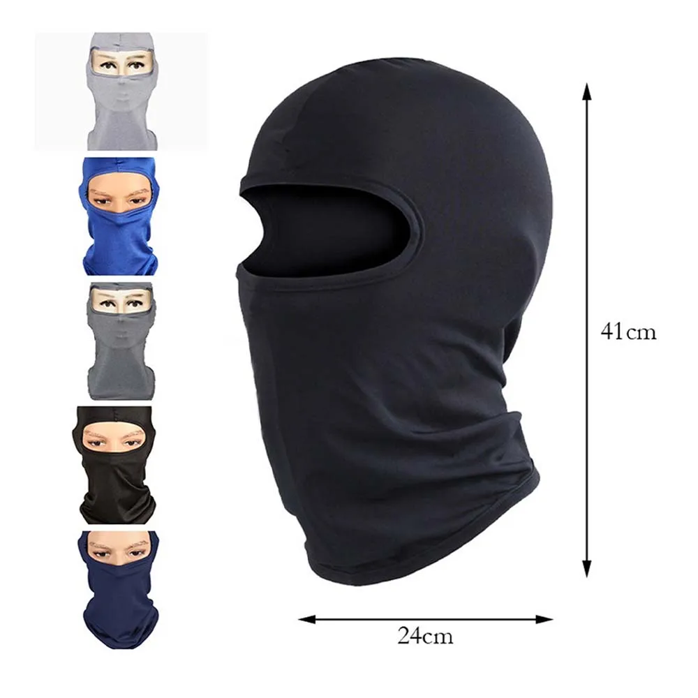 Sun Protection Full Face Mask Ice Silk Balaclava Breathable Motorcycle Helmet Liner Hat Outdoor Sports Cycling Face Mask