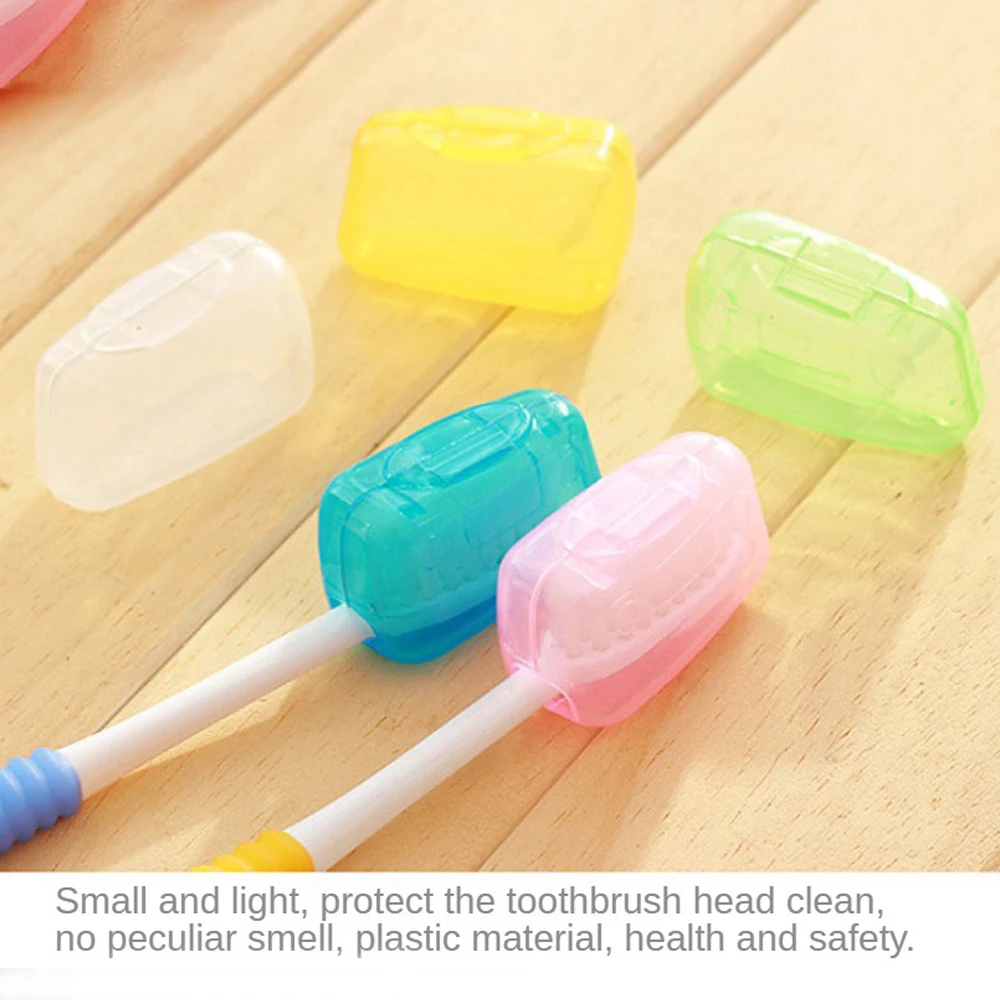 5Pcs/set Toothbrush Head Cover Case Cap Portable Travel Hike Camping Brush Cleaner Protect Teethbrush Storage Organizer Bathroom toothbrush covers,toothbrush case,toothbrush storage box