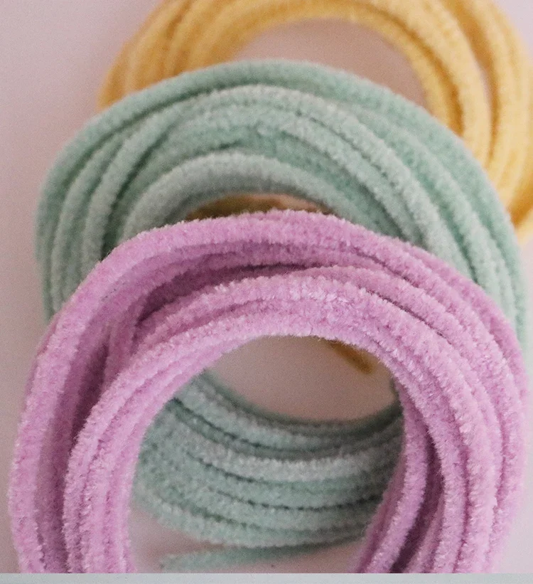 LC 3mm Plush Twist Stick Colourful Wool Root Metal Wire Twisting Bar Diy Hand Woven Mini Dolls Animal Crafts Ornaments Supplies craft supplies