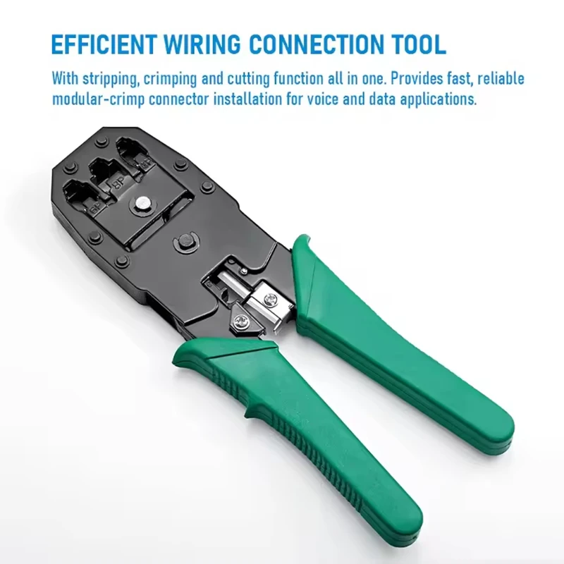 Network Tool Box Crimping Suit Ethernet Kit All-in-One Cable Tester Multifunction RJ45 Connector 6P 8P Pliers Cable Ties