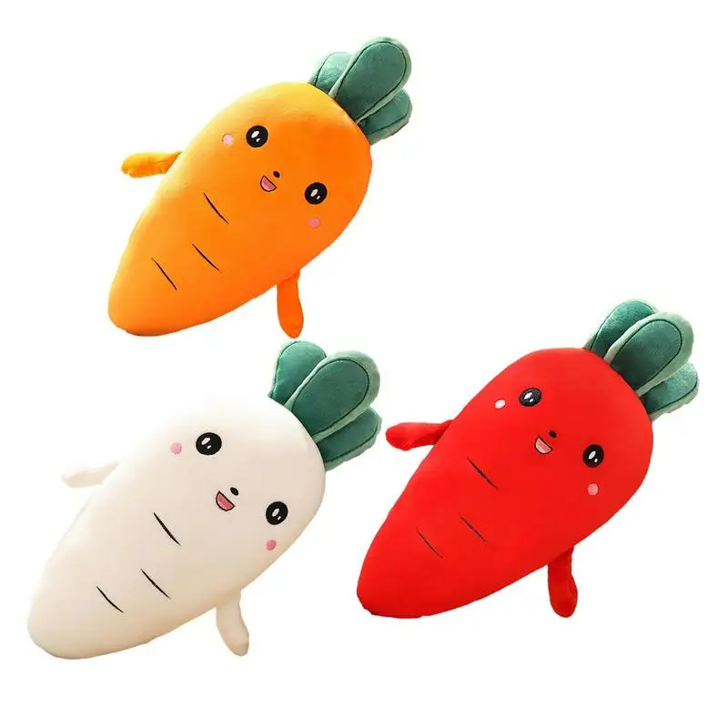 

Carrot Hugging Pillow 16.53inch Vegetables Carrot Plush Soft Stuffed Plush Toys Kids Cute Carrot Pillow For Home Decoration