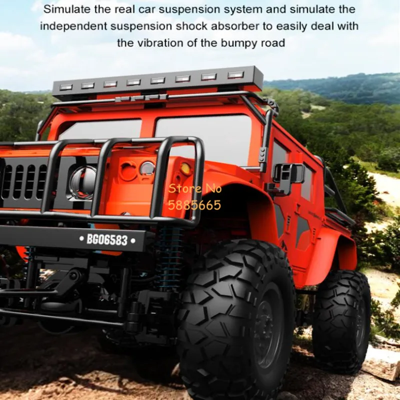 High Speed 4WD Crawler SUV Alloy Metal RC Truck 1:12 LED Lighting Waterproof Climbing Off Road Radio Remote Control Car Truck 5