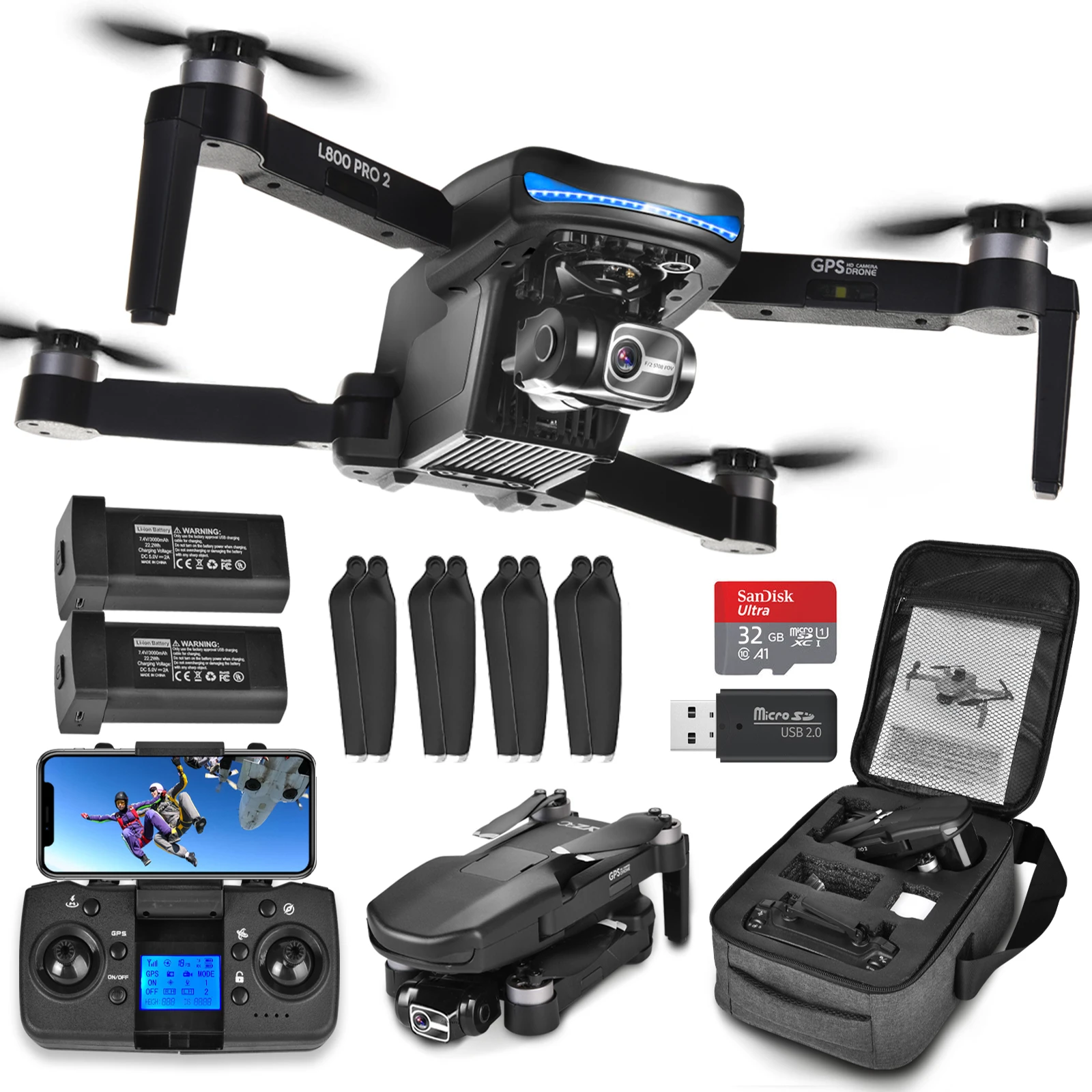 

G-Ainca GPS-Дрон с камерой 4k для взрослых