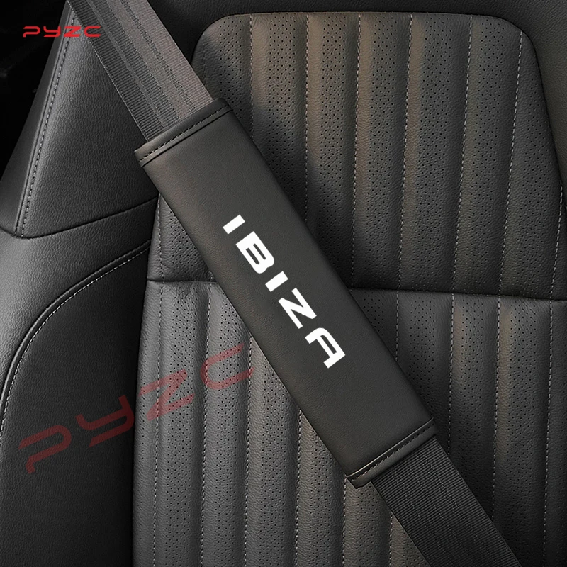 Car Suede Safety Belt Cover Shoulder Protection Shoulder Protective Pad Voor Stoel Ibiza 6f 6l 6j 2011 Mk3 6K Iv