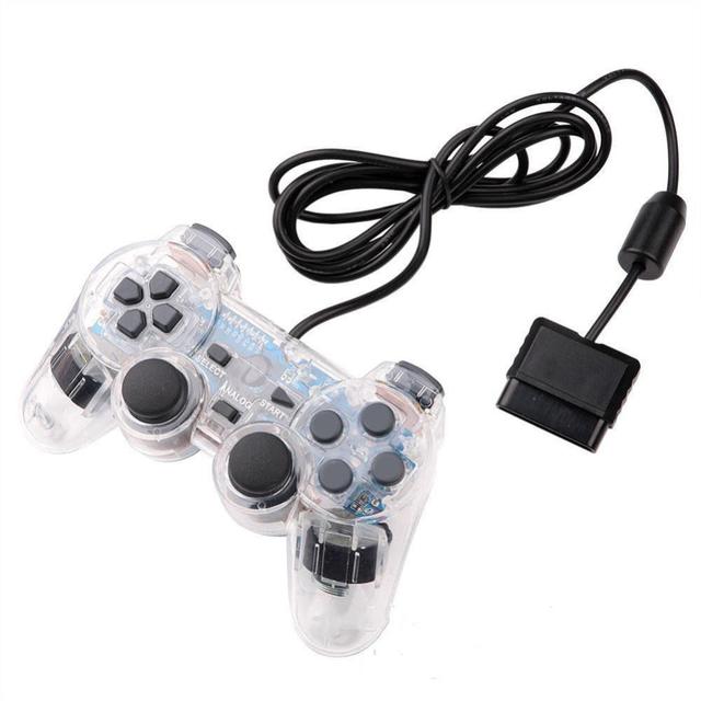 Playstation 2 Console Game Controller Double Vibration Digital Joypad Wired Connection Gamepad Anti-sweat Anti-slip Joystick