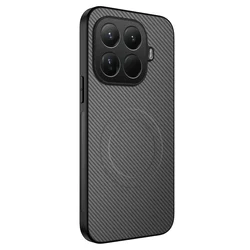 Vintage Business Sheepskin Leather Magnetic Wireless Phone Case - Xiaomi 17 Ultra (GRAY)