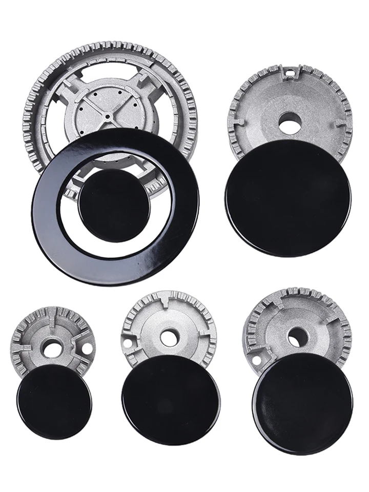 Kit De Bouchons Et Diffuseurs Pour Cuisinière Gaz SABAF - Alliage Zinc - 6 Bouchons + 5 Diffuseurs - 4 Tailles