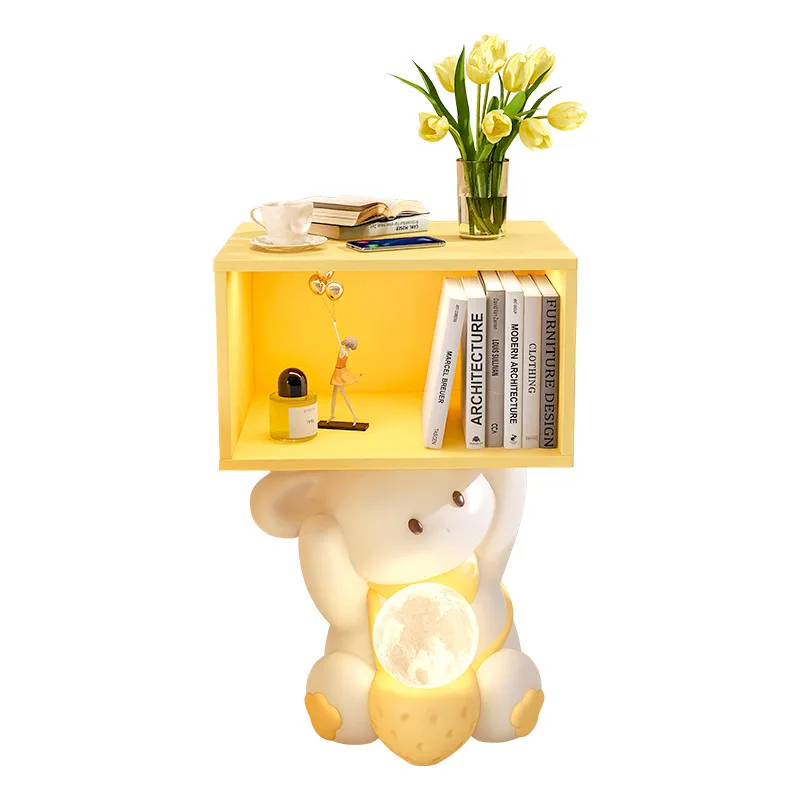Cute Rabbit Bedside Table, Children's Room, Living Room, Cute Nightstands,Ornaments