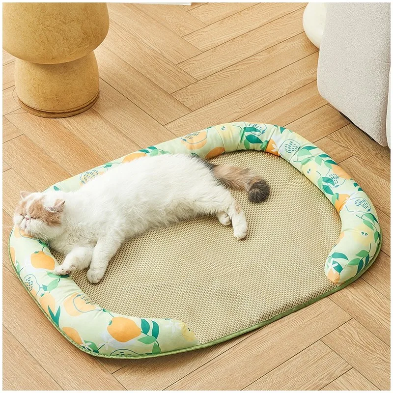 Dog Mat Cooling Summer Pad Mat For Dogs Cat Blanket Sofa Breathable Pet Dog Bed Summer Washable For Small Medium Large Dogs Car_voghion.com