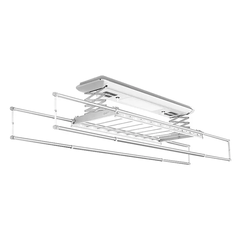 

SUNSHINE HOME Drying Rack Ceiling Mounted Full Aluminum Body electric clothes hanger with UV Light