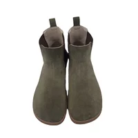 Tipsietoes Chelsea Barefoot Spring Autumn Genuine Cow Suede Waterproof Leather Boots With Leather Linning Inside For Women - Image 4