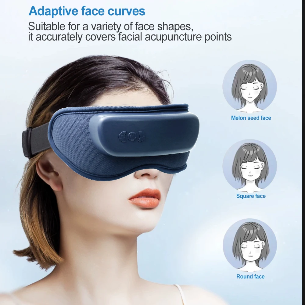 Heating Airbag Massager Vibration Care Compress Bluetooth Temple Eye Massage Relaxation Fatigue Relief Improve_voghion.com