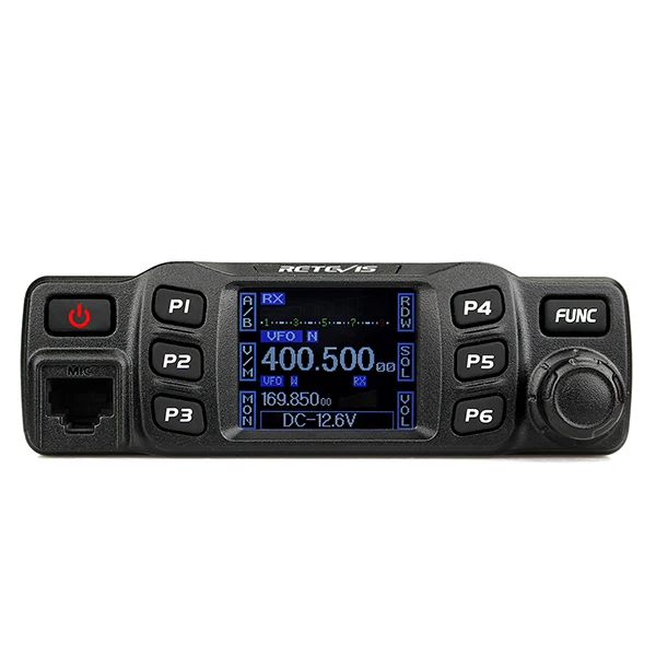 Retevis RT95 DTMF 모바일 차량용 무전기 듀얼 밴드 VHF/UHF 25W 컬러 LCD 차량용 워키토키+프로그램 케이블+안테나 마운트