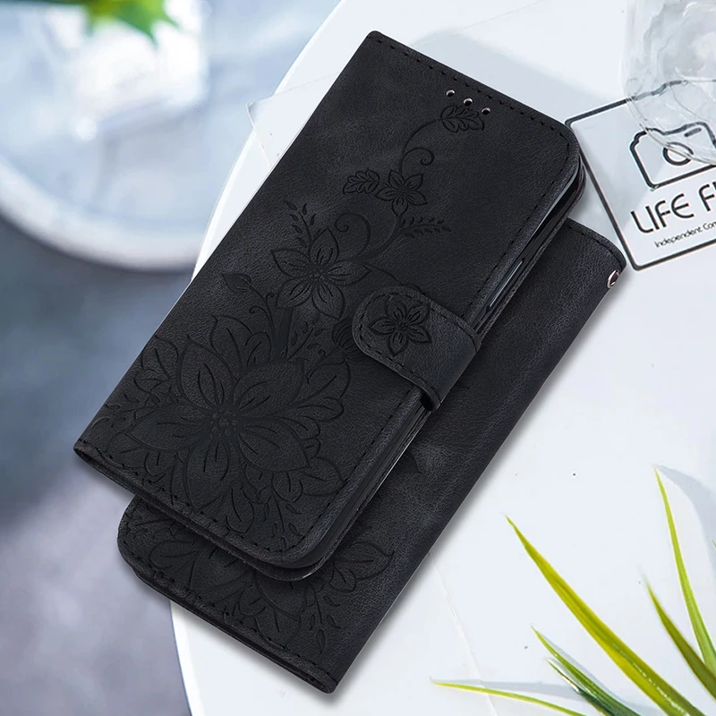 Leather Wallet Phone Case with Card Slot and Premium Cover Design