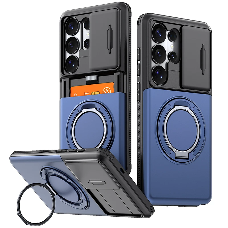 Magnetic Shockproof Phone Armor Case with Car Mount Support
