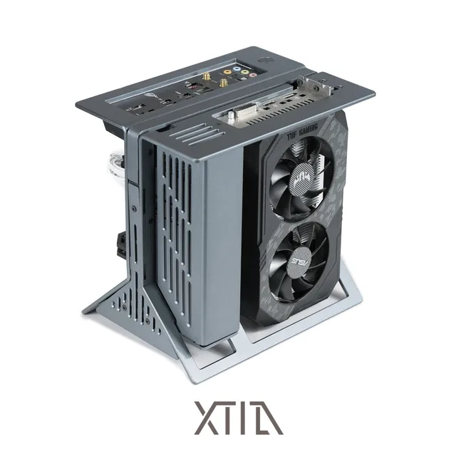 Xprotoミニ] xtia itxオープン1Uコア表示すべてアルミ垂直ポータブル 