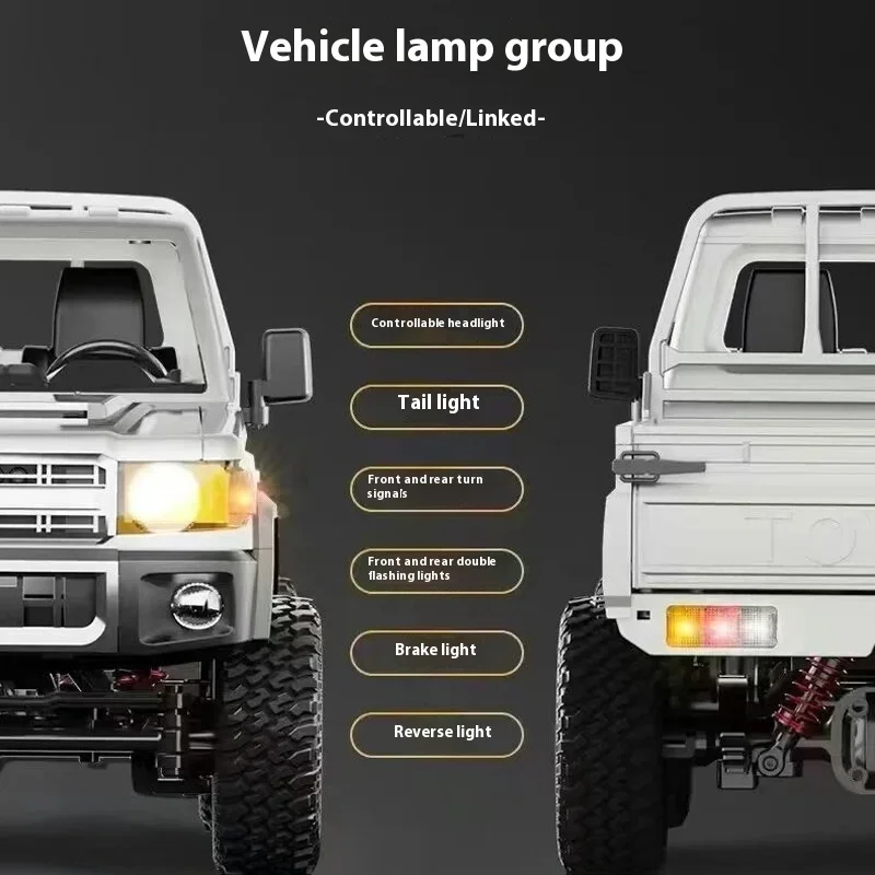 In Stock New Upgrade Mn82 Pro Vehicle Light Set 1:12 Retro Rc Car With Led Lights Full-Scale Simulation Lc79 4wd Pickup 2
