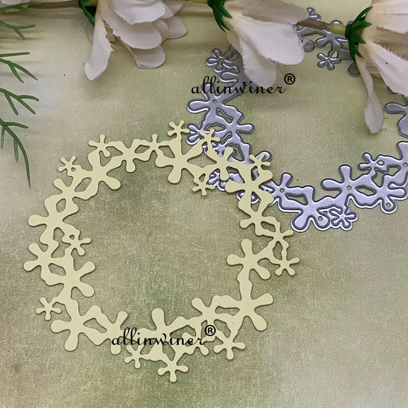 

New Flower circle wreat Metal Cutting Dies Stencils Die Cut for DIY Scrapbooking Album Paper Card Embossing