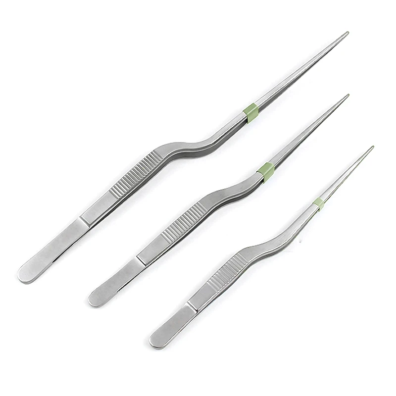 Medical Ear Earpick Wax Removal Forceps Angled Jewelry Clamp Nasal Curved Earwax Tweezers Clip Set Eyelash Remover Cleaner Tool