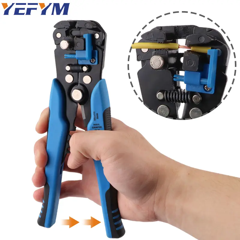Wire Stripper 24-10 AWG (0.2-6 Mm²) YE-1SE,3 In 1 Automatic Wire Stripping Tool, With Cutting & Crimping Function image 1