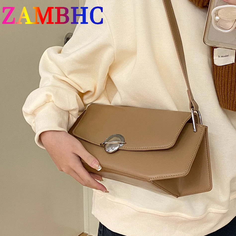 

New Spring Women PU Leather Underarm Bag Designer Fashion Planet Lock Shoulder Crossbody Bags 2023 Trend Lady Purse and Handbags