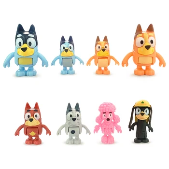 8PCS Bluey & Bingo Action Figure Set 1