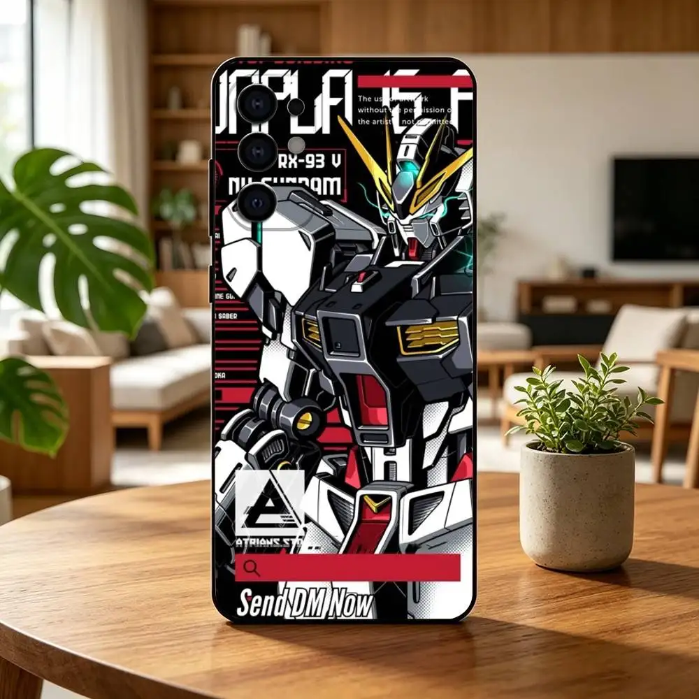 Mobile Suit G-Gundam Black Silicone Soft Phone Case