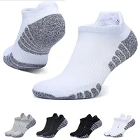 6 paires de chaussettes de course à fond de serviette épaissies chaussettes de bateau en maille chaussettes de sport respirantes antidérapantes chaussettes basses pour hommes chaussettes pour femmes 1