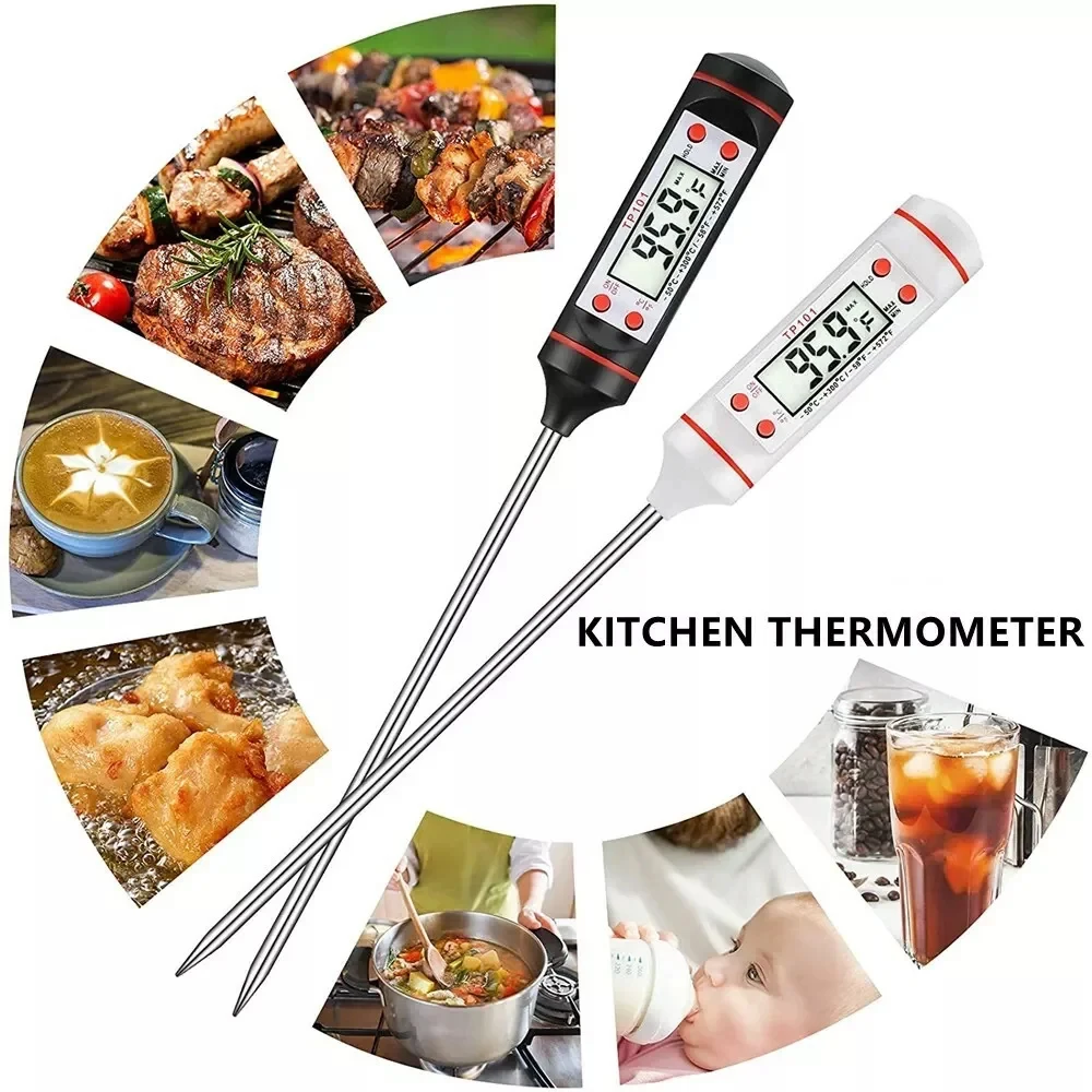 Kitchen BBQ Thermometer Water Oil Cooking Meat Food Thermometers Cake Candy Fry Grill Dinning Household Oven Tool digital kitchen thermometer oven thermometer barbecue thermometer meat thermometer digital meat thermometer