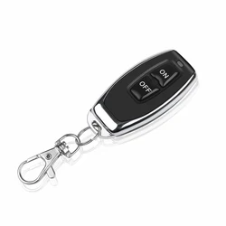 Wireless 433MHz Remote Control Switch with Relay Receiver & Dual-Channel Transmitter (1remote ON OFF)