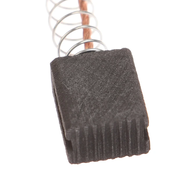 2 Spazzole Di Carbone Per Motore Parkside PBH 1500 A1 - 6x10x14mm, Ricambi Originali - Foto 2
