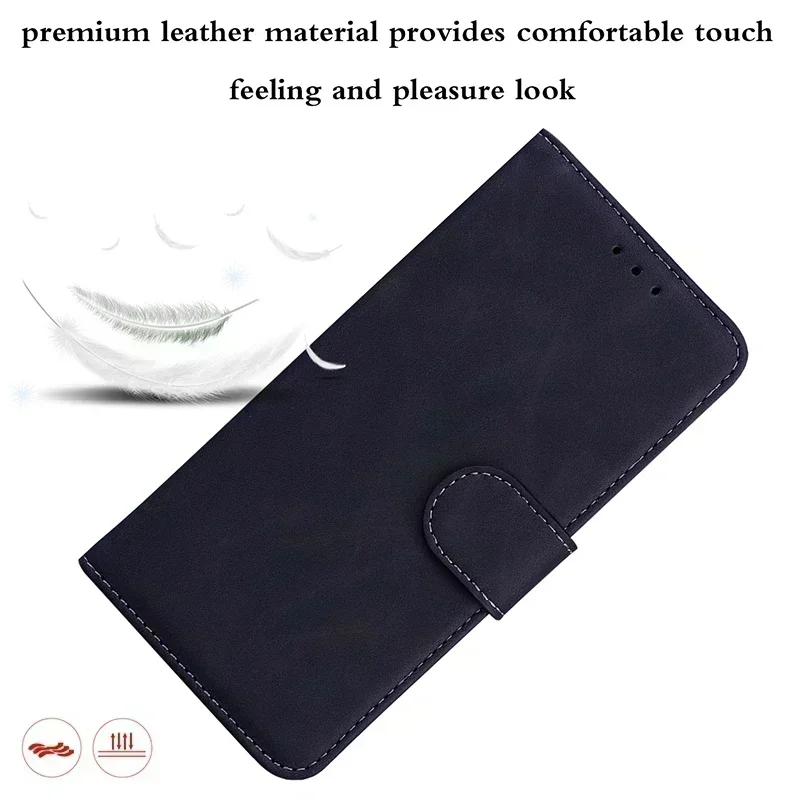 Elegant Leather Flip Wallet Case - Stand Function & Full Protection
